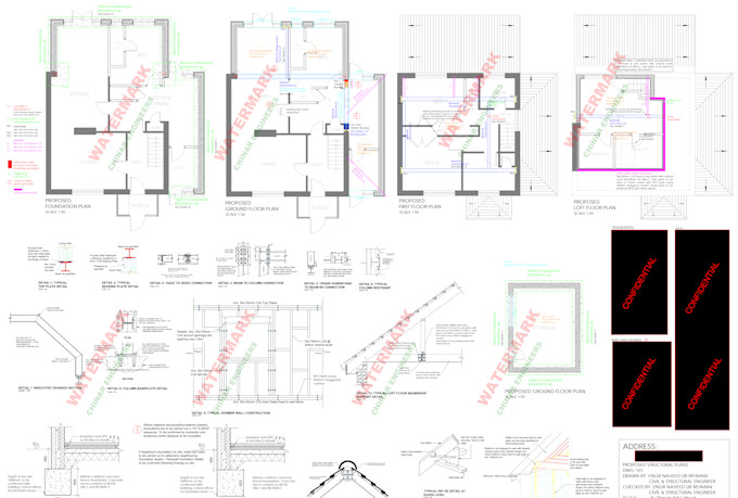 do UK building regulation structural drawings and calculations report